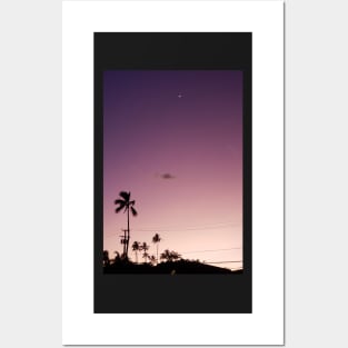 Purple tropical sky Posters and Art